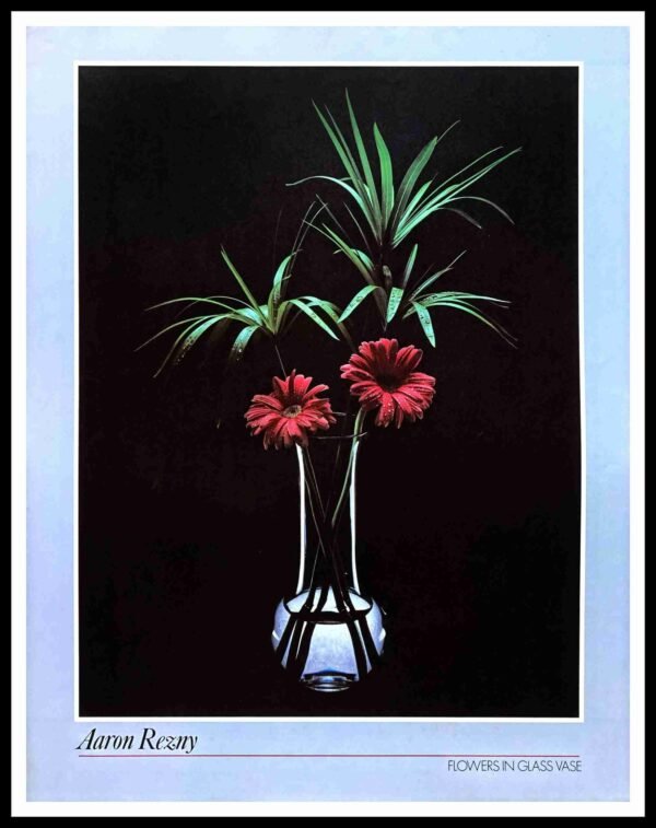AK UU7034 Flowers/Glass Vase