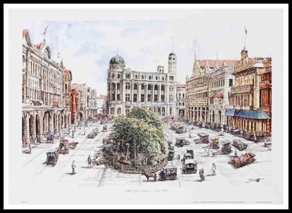 SH 1851C Raffles Place 7×5 Mini Print – Fan S.H.