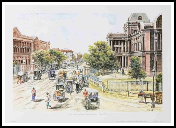 SH 1858C Police Court, South Bridge Road 7×5 Mini Print – Fan S.H.