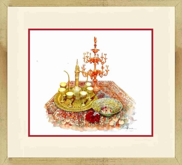DA SH 1605 Indian Wineset & Candlestand