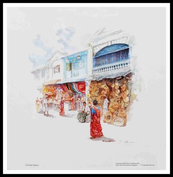SH 1627C Little India 3×3 Mini Print – Fan S.H.