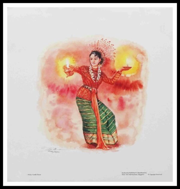 SH 1630C Malay Candle Dancer 3×3 Mini Print – Fan S.H.