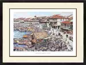 DA SH 1812 Chinese Opera by the Singapore River Circa. 1900
