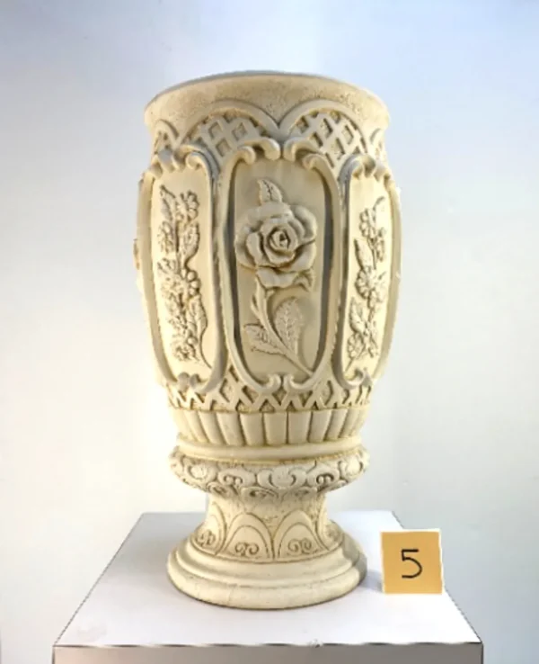 IDN-005 Terracotta Sandstone handcrafted Floral Vase