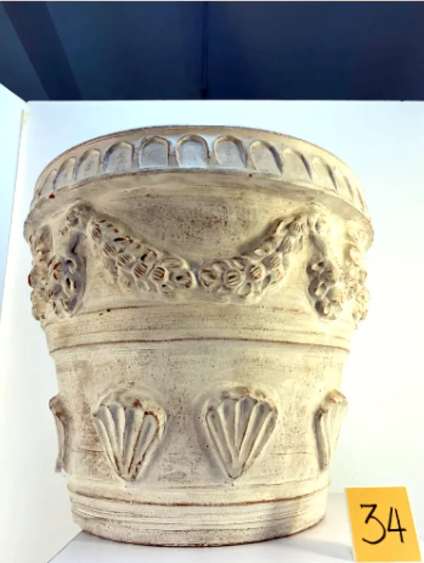 VP-034 Terracotta Sandstone semi handcrafted Pot Planter