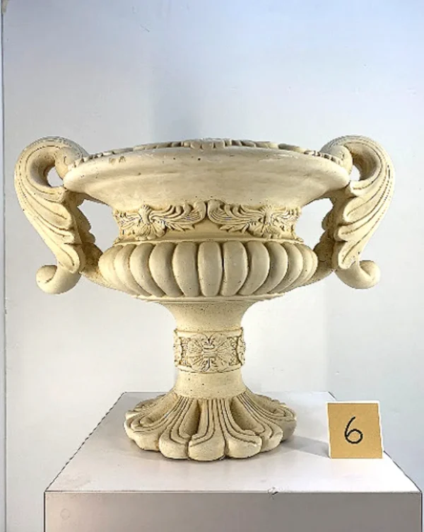 IDN-006 Terracotta Sandstone handcrafted Floral Vase