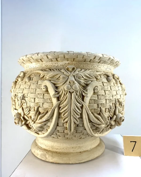 IDN-007 Terracotta Sandstone handcrafted Floral Vase