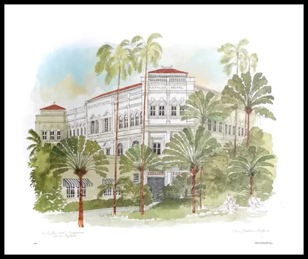 BF 619C The Raffles Hotel (2) 7×5 Mini Print – G. Byfield