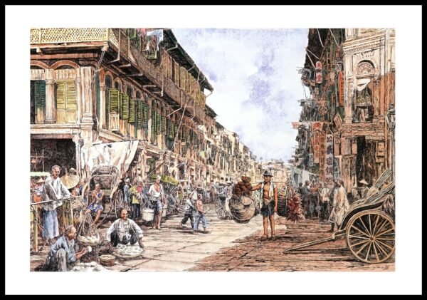 SH 1860C Trengganu Street, Chinatown 7×5 Mini Print – Fan S.H.