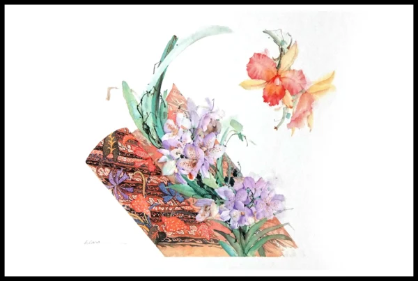 CR 1054 Nonya Sarong 7×5"/ 4x3"