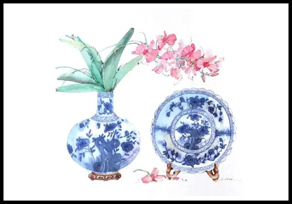 CR 1082 Blue & White Wares 7×5"